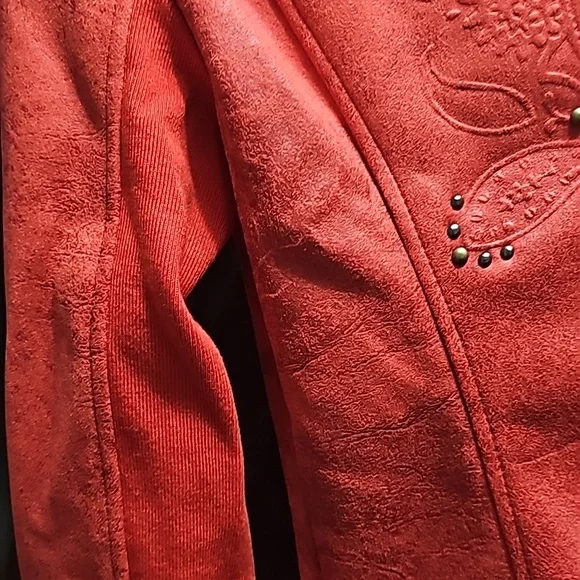 😍 Desigual Red distressed jacket